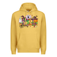 Antique Gold happy halloween Premium Hoodie - AdoDesignShop