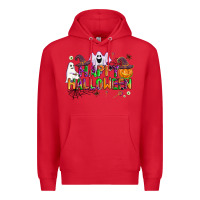 Red happy halloween Premium Hoodie - AdoDesignShop