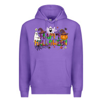 Purple happy halloween Premium Hoodie - AdoDesignShop