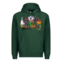 Sports Green happy halloween Premium Hoodie - AdoDesignShop