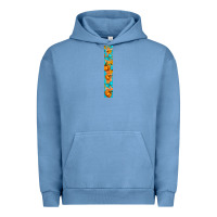 Pigment Pebble Blue Fall Pumpkin Urban Hoodie - BundleAndBundleShop