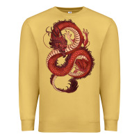 Antique Gold red dragon Premium Sweatshirt - RanaPortraitStore