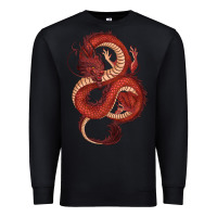 Black red dragon Premium Sweatshirt - RanaPortraitStore