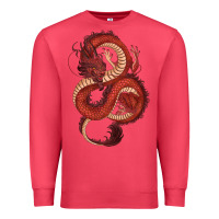 Cardinal red dragon Premium Sweatshirt - RanaPortraitStore