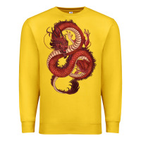 Lemon red dragon Premium Sweatshirt - RanaPortraitStore
