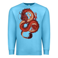 Ocean Blue red dragon Premium Sweatshirt - RanaPortraitStore