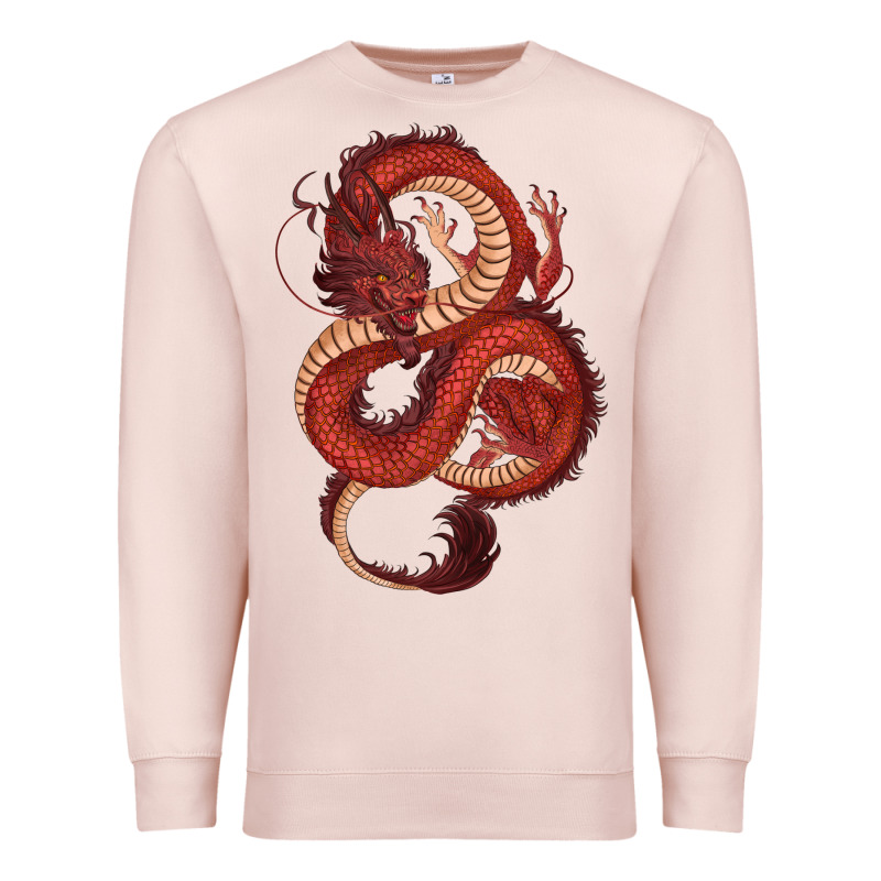 Red Dragon Premium Sweatshirt by RanaPortraitStore | Teevron