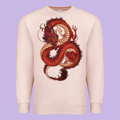 Premium Sweatshirt red dragon