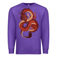 Purple red dragon Premium Sweatshirt - RanaPortraitStore