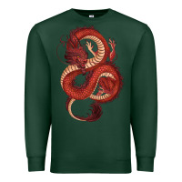 Sports Green red dragon Premium Sweatshirt - RanaPortraitStore