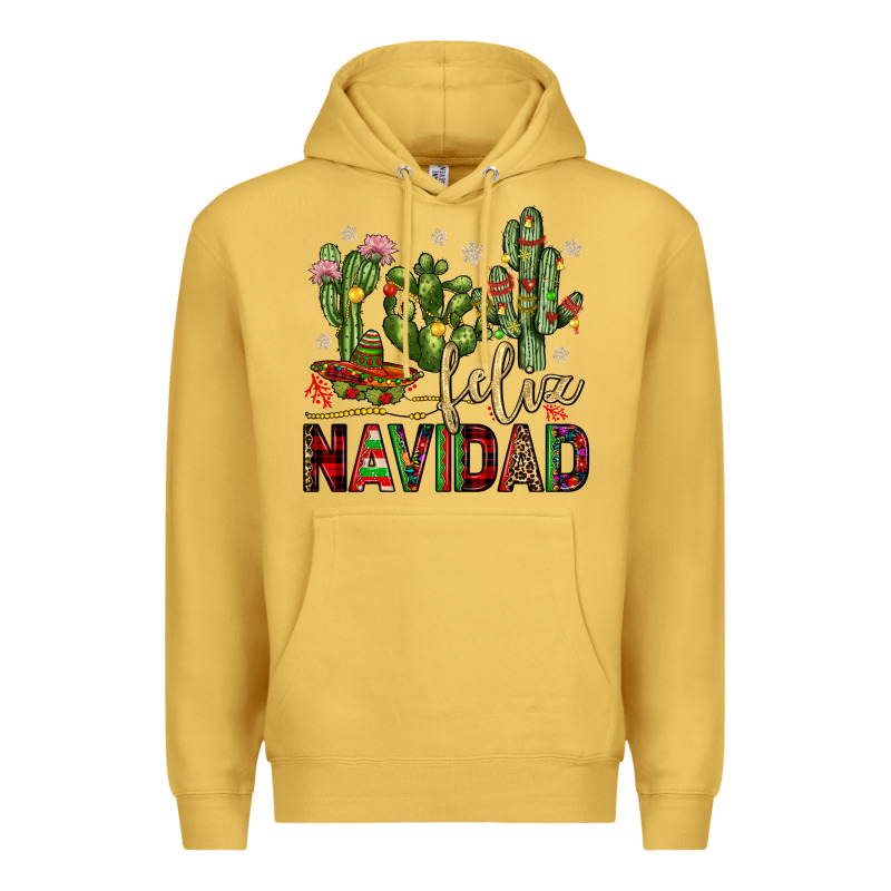 Cactus Feliz Navidad Premium Hoodie by JahusDesignShop | Teevron