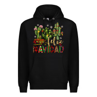 Black cactus feliz navidad Premium Hoodie - JahusDesignShop