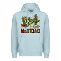 Blue Mist cactus feliz navidad Premium Hoodie - JahusDesignShop