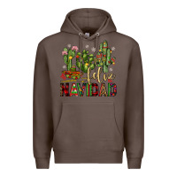 Coffee cactus feliz navidad Premium Hoodie - JahusDesignShop