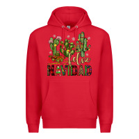Red cactus feliz navidad Premium Hoodie - JahusDesignShop