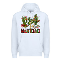 White cactus feliz navidad Premium Hoodie - JahusDesignShop