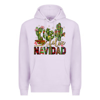 Lilac cactus feliz navidad Premium Hoodie - JahusDesignShop