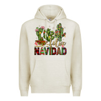 Oatmeal Heather cactus feliz navidad Premium Hoodie - JahusDesignShop