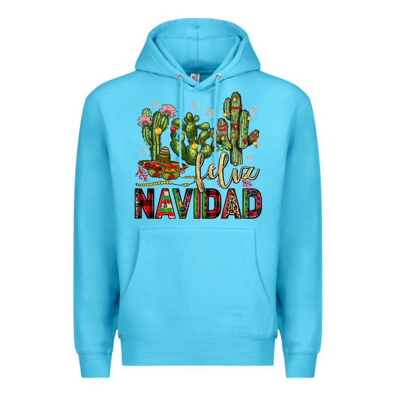 Cactus Feliz Navidad Premium Hoodie by JahusDesignShop | Teevron