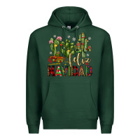 Sports Green cactus feliz navidad Premium Hoodie - JahusDesignShop