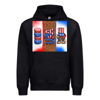 Black usa macaroon and boots Urban Hoodie - AdoDesignShop
