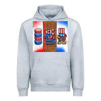 Heather Grey usa macaroon and boots Urban Hoodie - AdoDesignShop