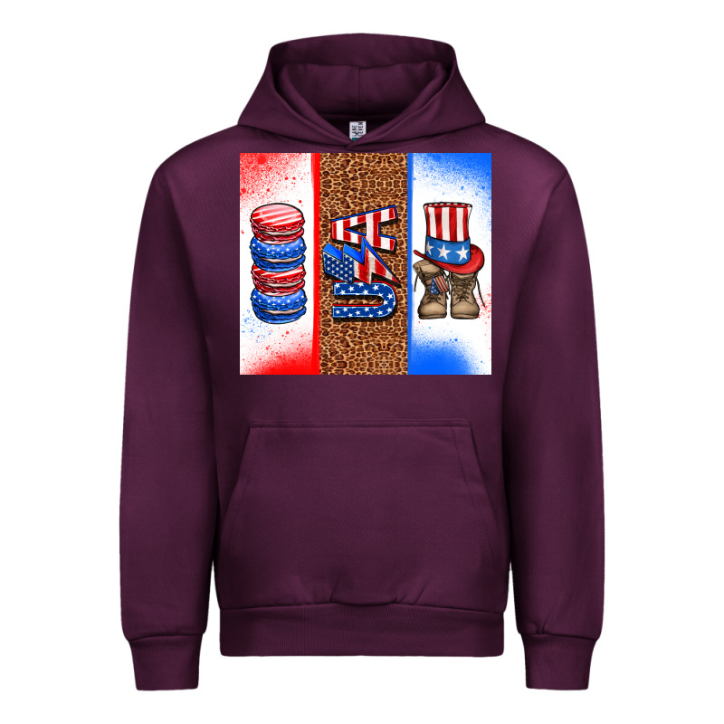 Usa Macaroon And Boots Urban Hoodie by AdoDesignShop | Teevron