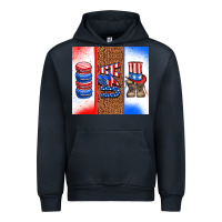 Navy usa macaroon and boots Urban Hoodie - AdoDesignShop
