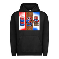 Pigment Black usa macaroon and boots Urban Hoodie - AdoDesignShop