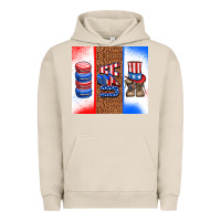 Pigment French Oak usa macaroon and boots Urban Hoodie - AdoDesignShop