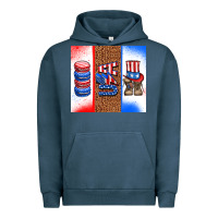 Pigment Midnight Navy usa macaroon and boots Urban Hoodie - AdoDesignShop
