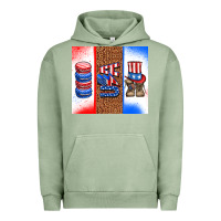 Pigment Oil Green usa macaroon and boots Urban Hoodie - AdoDesignShop