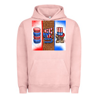 Pigment Salmon usa macaroon and boots Urban Hoodie - AdoDesignShop
