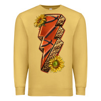 Antique Gold sport basketball lightning bolt Premium Sweatshirt - texasbilliewilder