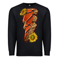 Black sport basketball lightning bolt Premium Sweatshirt - texasbilliewilder