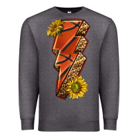 Charcoal Heather sport basketball lightning bolt Premium Sweatshirt - texasbilliewilder