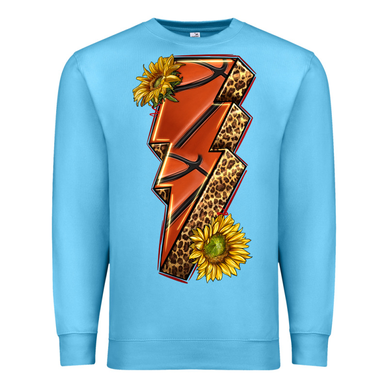 Sport Basketball Lightning Bolt Premium Sweatshirt by texasbilliewilder | Teevron