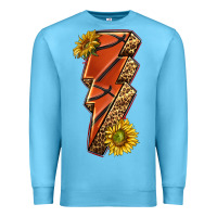 Ocean Blue sport basketball lightning bolt Premium Sweatshirt - texasbilliewilder