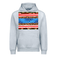 Heather Grey usa camouflage american flag Urban Hoodie - AdoDesignShop
