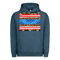 Pigment Midnight Navy usa camouflage american flag Urban Hoodie - AdoDesignShop