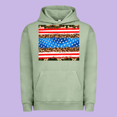 Usa Camouflage American Flag Urban Hoodie Designed By Adodesignshop