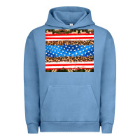 Pigment Pebble Blue usa camouflage american flag Urban Hoodie - AdoDesignShop