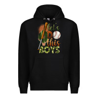 Black let's do this boys field baseball Premium Hoodie - BundleAndBundleShop