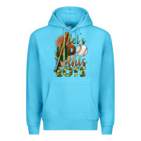 Ocean Blue let's do this boys field baseball Premium Hoodie - BundleAndBundleShop