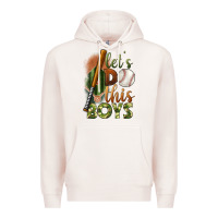 Pale Pink let's do this boys field baseball Premium Hoodie - BundleAndBundleShop