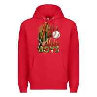 Red let's do this boys field baseball Premium Hoodie - BundleAndBundleShop