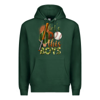 Sports Green let's do this boys field baseball Premium Hoodie - BundleAndBundleShop