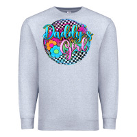 Heather Grey daddy's girl Premium Sweatshirt - Zillion Design Studio