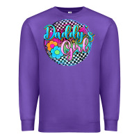 Purple daddy's girl Premium Sweatshirt - Zillion Design Studio