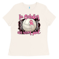Bone in october we wear pink volleyball Ladies Tee - BarkalooDesign